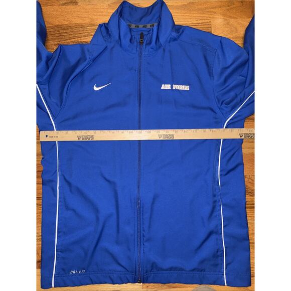 Nike Air Force Academy Team Jacket Mens Medium Blue Full Zip USA Military Sports - Picture 5 of 7